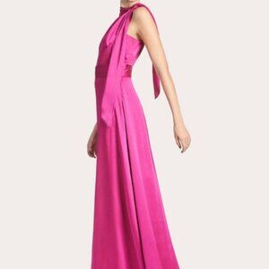 Sachin & Babi Passion Fruit Fuchsia Kayla Halter Gown